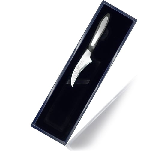 Овощной кухонный нож TOJIRO flash, длина лезвия 70 мм, сталь vg10, 37 слоев, рукоять микарта FF-PE70 1