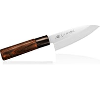Кухонный нож TOJIRO деба мини zen, длина лезвия 115 мм, сталь vg-10, 3 слоя, рукоять дерево FD-570