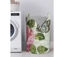 Корзина для белья в ванную JoyArty органайзер для хранения вещей Розы и эйфелева башня 60x40 см gaba_29970_L