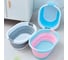 Складной тазик SL силиконовый SM-PR139/PK (розовый, 39 литров) SanTrade 4514 3