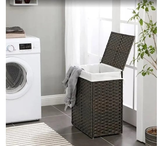 Корзина для белья Homium for Home, One, 46x33x60 см, под ротанг laundry11