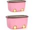 Набор ящиков для хранения на колесах Homium большой, 2 шт., розовый set2boxbig0001pink 1