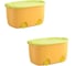 Набор ящиков для хранения на колесах Homium большой, 2 шт., желтый set2boxbig0001yellow 1