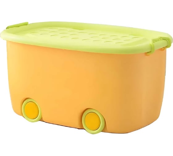 Ящик для хранения на колесах ZDK большой, желтый boxbig0001/yellow 1