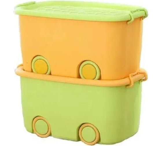 Ящик для хранения на колесах ZDK большой, желтый boxbig0001/yellow