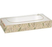 Кофр для хранения Hausmann ПЭТ/ПП, 100x50x15 см, растительный принт/бежевый HM-PICF22