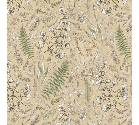 Кофр для хранения Hausmann ПЭТ/ПП, 100x50x15 см, растительный принт/бежевый HM-PICF22