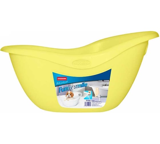 Универсальный таз Hausmann Funny Smile 12 л, цвет желтый HM-1090