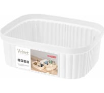 Лоток Econova velvet, 190x150x70 мм, 1,45л (белый) 433239016