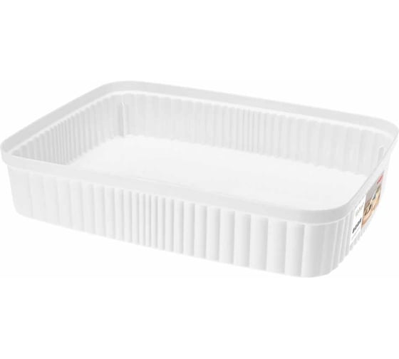 Лоток Econova velvet, 360x265x70 мм, 5,5л (белый) 433239216 1