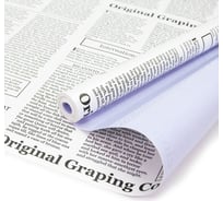 Упаковочная матовая пленка Дон Баллон (0,6x10,3 м) Газета Экспресс, Светло-фиолетовый, 1 шт. П334