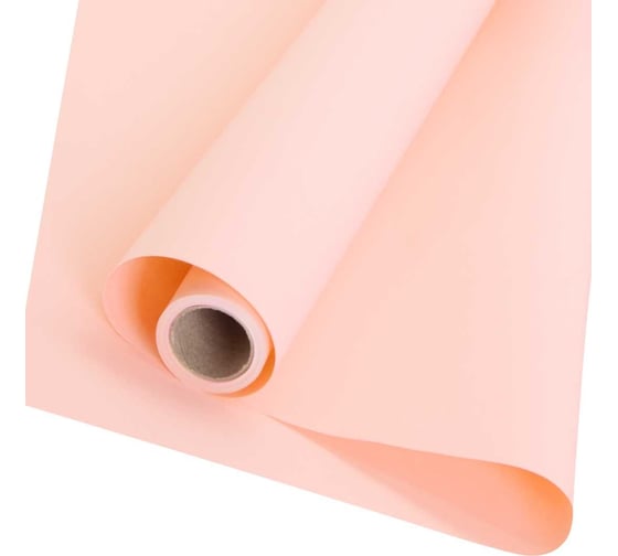 Упаковочная матовая пленка Дон Баллон 50 мкм, 0.5x10 м, Корейская, Коралловый, 2 стороны, 1 шт. 51314007 1