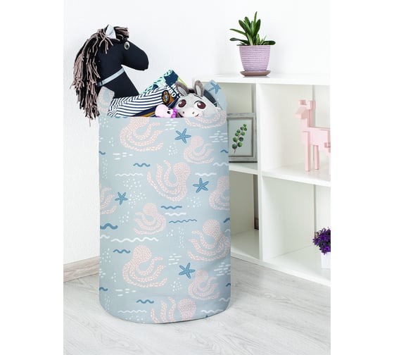 Корзина для игрушек и белья JoyArty Осьминоги танцуют 60x40см toba_423839_L 1