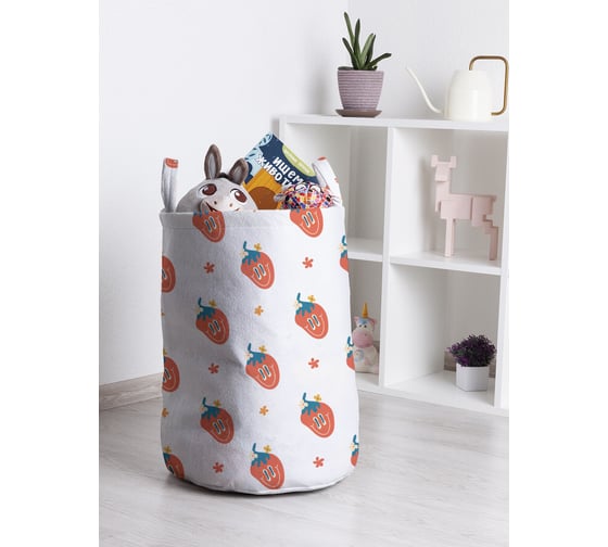 Корзина для игрушек и белья JoyArty Веселая клубничка 50x35см toba_423876_M