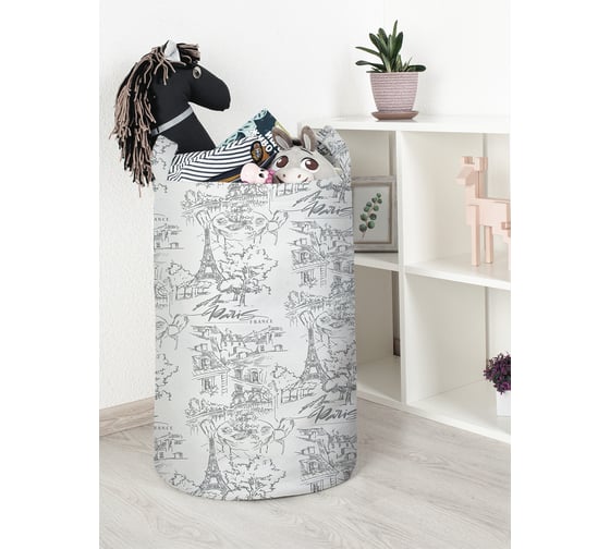 Корзина для игрушек и белья JoyArty Париж 60x40см toba_423853_L