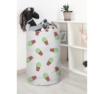 Корзина для игрушек и белья JoyArty Кактусомания 60x40см toba_423837_L