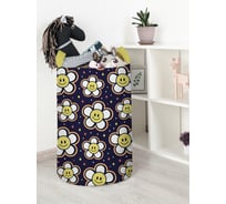 Корзина для игрушек и белья JoyArty Космос ромашек 60x40см toba_423870_L