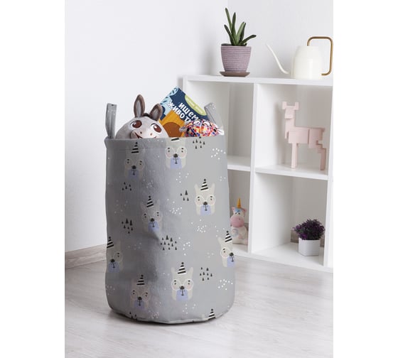 Корзина для игрушек и белья JoyArty В очках и колпаке 50x35см toba_70997_M