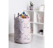 Корзина для игрушек и белья JoyArty Мишка рыбак 50x35см toba_423842_M