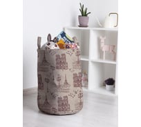 Корзина для игрушек и белья JoyArty Парижское настроение 50x35см toba_423752_M