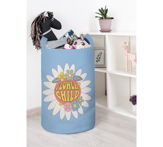 Корзина для игрушек и белья JoyArty Дитя цветов 60x40см toba_423874_L 1