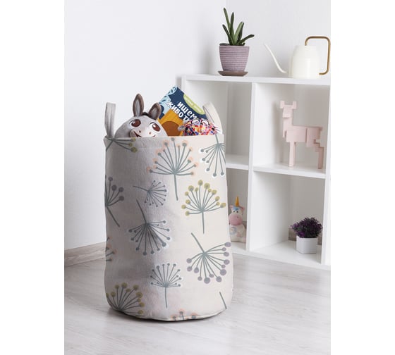 Корзина для игрушек и белья JoyArty Цветочки 50x35см toba_423832_M 1