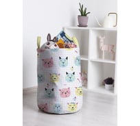 Корзина для игрушек и белья JoyArty Мордочки котов 50x35см toba_423831_M