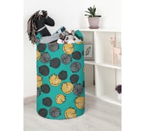 Корзина для игрушек и белья JoyArty Кошачьи клубочки 60x40см toba_423744_L