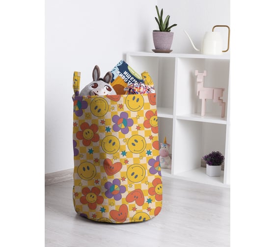 Корзина для игрушек и белья JoyArty Милые сердечки 50x35см toba_423881_M