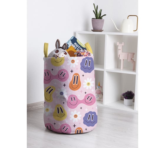 Корзина для игрушек и белья JoyArty Эмоции смайлов 50x35см toba_423868_M 1
