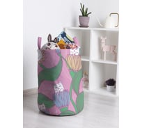 Корзина для игрушек и белья JoyArty Цветочные коты 50x35см toba_423845_M