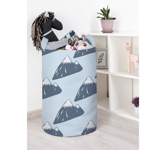 Корзина для игрушек и белья JoyArty Горные вершины 60x40см toba_183787_L