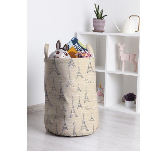 Корзина для игрушек и белья JoyArty Письмо в Париж 50x35см toba_423829_M 1
