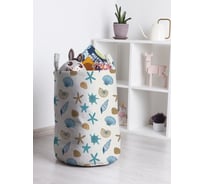 Корзина для игрушек и белья JoyArty Ракушки морские 50x35см toba_425502_M