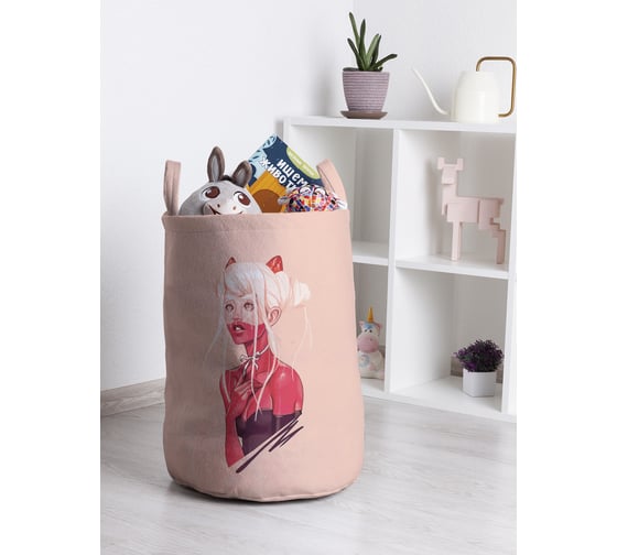 Корзина для игрушек и белья JoyArty Девушка дьявол 50x35см toba_423866_M