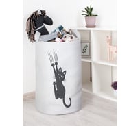 Корзина для игрушек и белья JoyArty Шкодный кот 60x40см toba_424998_L