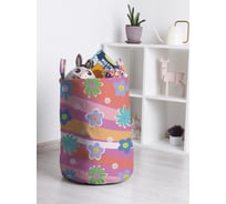 Корзина для игрушек и белья JoyArty Волна цветов 50x35см toba_423259_M