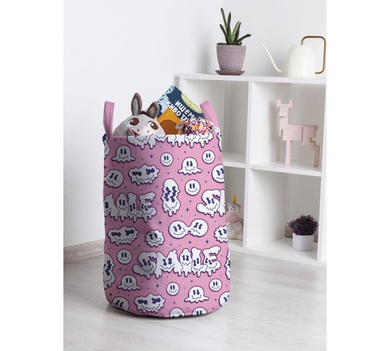 Корзина для игрушек и белья JoyArty Улыбки 50x35см toba_423872_M 1