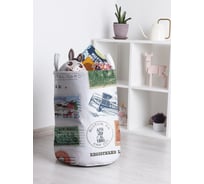 Корзина для игрушек и белья JoyArty Почтовые марки 50x35см toba_423729_M