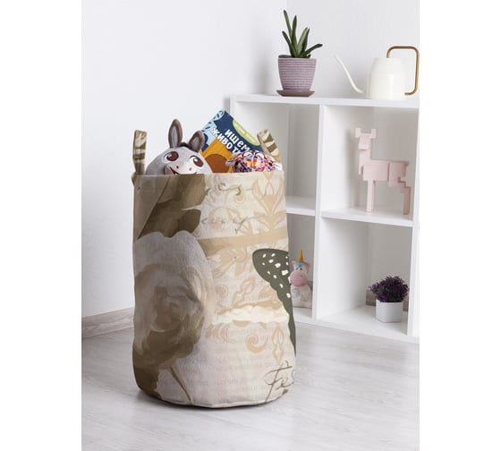 Корзина для игрушек и белья JoyArty Письмо и бабочки 50x35см toba_29953_M 1