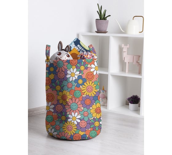 Корзина для игрушек и белья JoyArty Поле улыбок 50x35см toba_423883_M 1