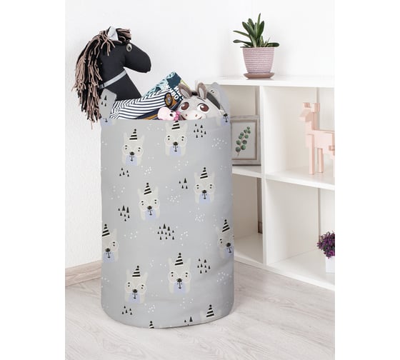 Корзина для игрушек и белья JoyArty В очках и колпаке 60x40см toba_70997_L