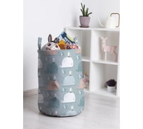 Корзина для игрушек и белья JoyArty Чайка и кит 50x35см toba_61528_M