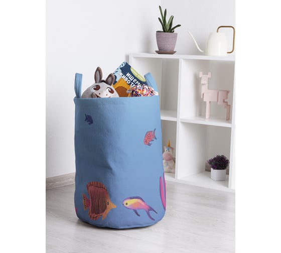 Корзина для игрушек и белья JoyArty Морской мир 50x35см toba_423249_M 1