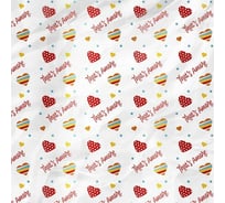 Упаковочная бумага Дон Баллон (0,7x1 м), Сердечки Amore, 1 шт. 8811306