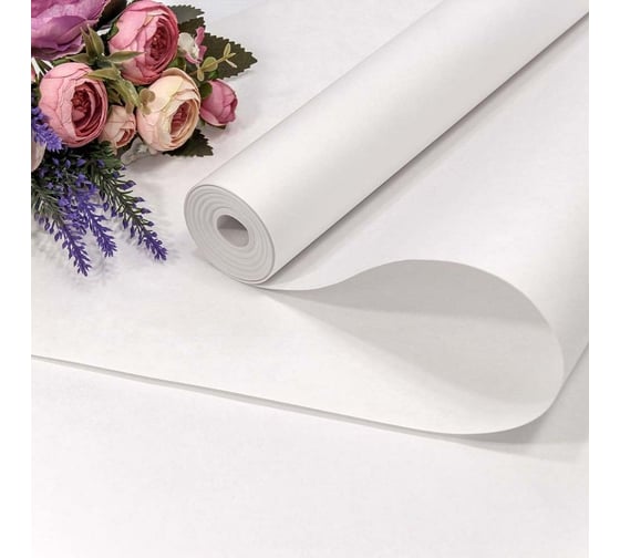 Упаковочная бумага Дон Баллон Крафт 70 гр, (0,5x10 м), белый, 1 шт. 47335 1