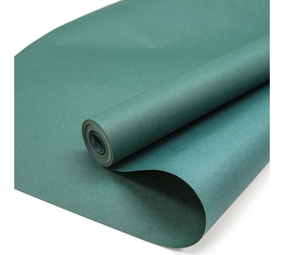 Упаковочная бумага Дон Баллон Крафт 70 гр, (0,7x10 м), изумрудный, 2 ст, 1 шт. 26013 1