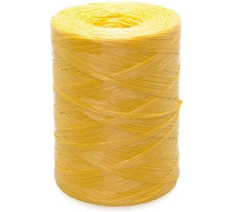 Полипропиленовый ленточный шпагат Стройбат 1200 текс, желтый, 110 м 2745312