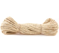 Сизалевая крученая веревка Стройбат 4 мм х 25 м 2745707