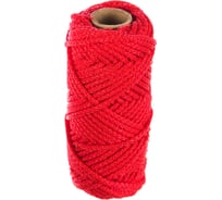 Хозяйственно-бытовой шнур с сердечником Стройбат красный, 3 мм х 30 м 2745034Б